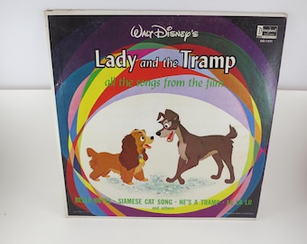 Vintage 1962 Walt Disney's Lady and the Tramp Vinyl Record – All