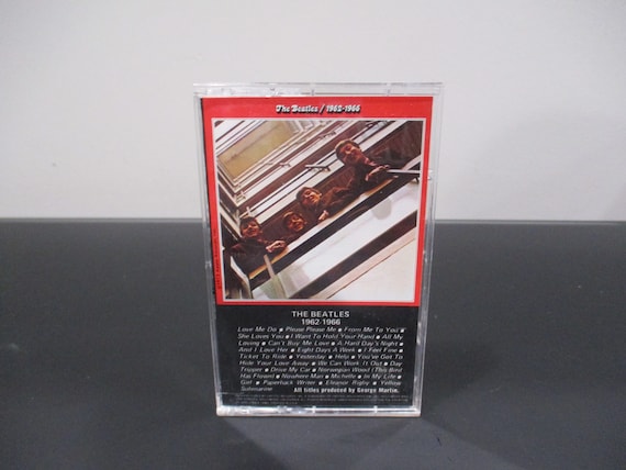 Vintage 1991 Beatles Red Album Cassette Tape - 1962-1966