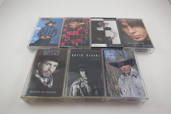 Vintage Garth Brooks Cassette Tape: No Fences, Fresh Horses, Self Titled