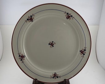 Vintage Epoch Stoneware Encore Pattern 12 1/8 Inch Round Chop Plate