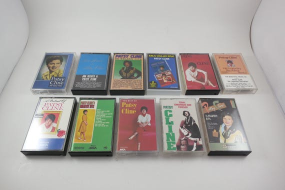 Vintage Patsy Cline Cassette Tape: Greatest Hits, Sentimentally Yours