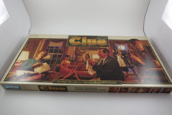Vintage 1992 Clue Board Game: Parker Brothers Classic Detective Game