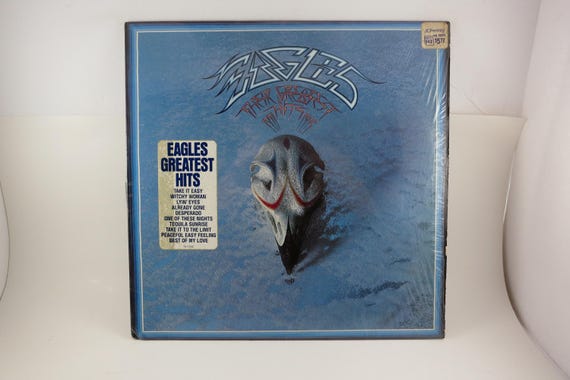 Vintage 1976 LP Vinyl Record The Eagles Greatest Hits In Shrink with Hype Sticker