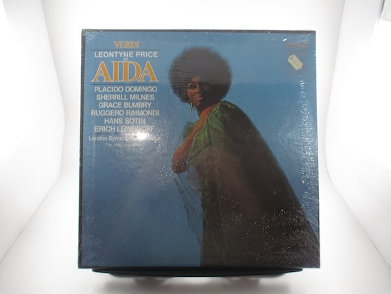 Vintage 1971 Vinyl LP 3 Record Box Set Verdi Leontyne Price as Ada MINT Condition Still Factory Sealed 67149
