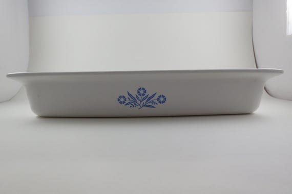 Vintage Corning Ware 2 Quart Lasagna Casserole Roasting Pan Cornflower Blue P-332