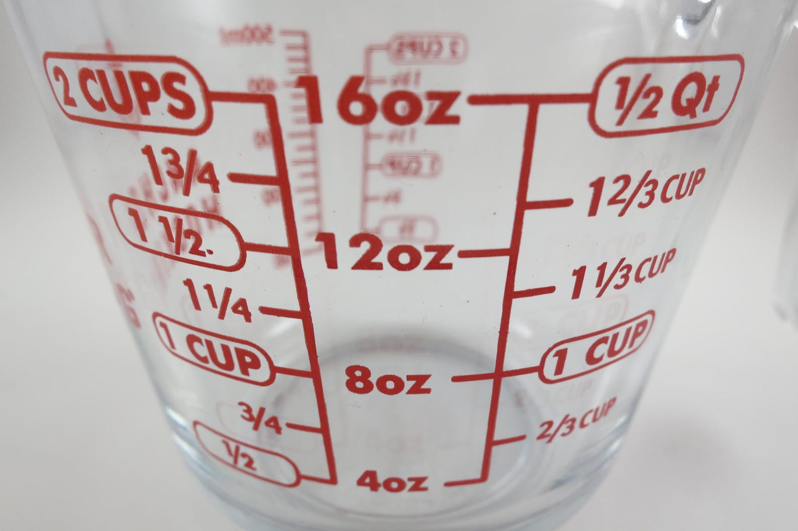 Vintage Anchor Hocking Pyrex Measuring Cup - 2 Cup, Red Lettering - Etsy