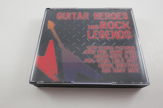 Vintage 2000s 3 Disc CD Set Guitar Heroes and Rock Legends Various Artists