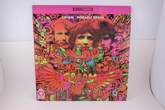 Vintage 1967 Vinyl LP Record Cream Disraeli Gears Excellent Plus Condition Original Stereo Pressing 71623