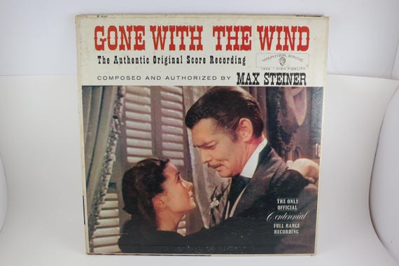 Vintage 1961 Vinyl LP Record Gone With the Wind Original Sound Track Album
