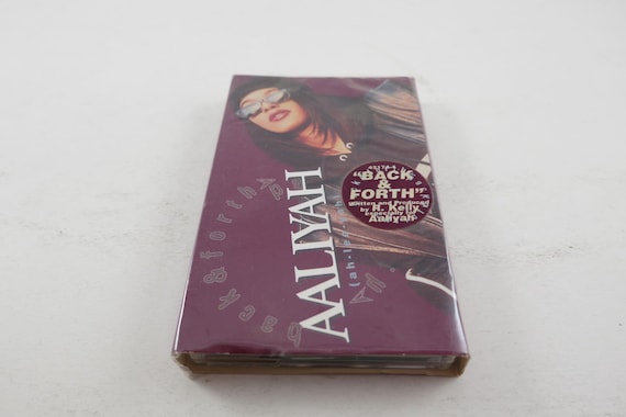 Vintage 1994 Cassette Back & Forth Aaliyah Cassette Single In Shrink with Hype Sticker