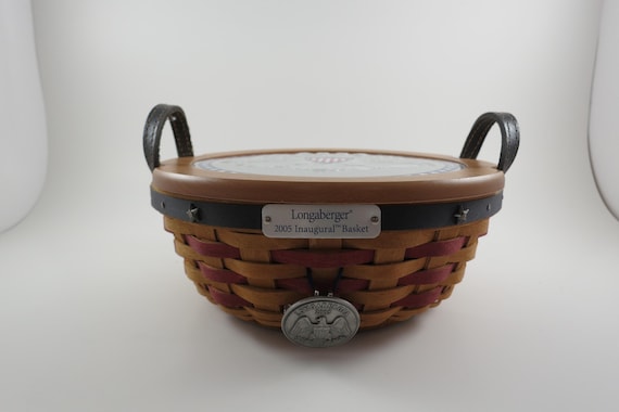 2005 Longaberger Inaugural Basket with Lid and Liner