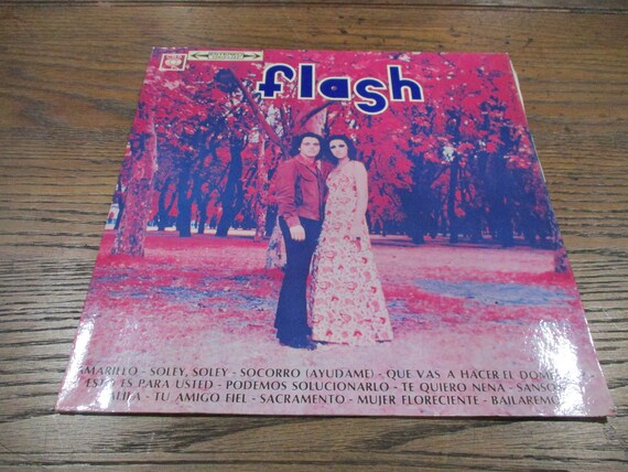 Rare Vintage 1973 Vinyl LP Record Flash Self Titled Flash Argentina Pressing Excellent Condition 49157