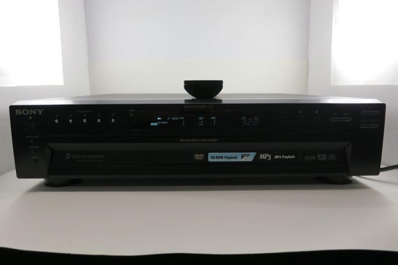 Vintage 90's Sony Five Disc CD/DVD Changer Precision Drive Model DVP-NC615 Works Perfect with Remote