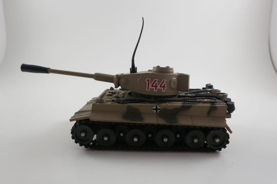Vintage 1983 Corgi Toys King Tiger Tank: German Army Die Cast