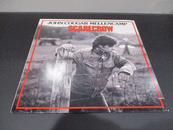 Vintage 1985 Vinyl LP Record John Cougar Mellencamp Scarecrow Excellent Condition 64368