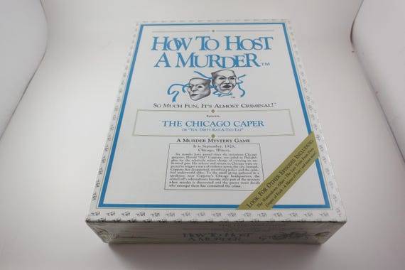 Party/Board Game How to Host A Murder 1986 The Chicago Caper Al Capone NOS Mint Still Factory Sealed