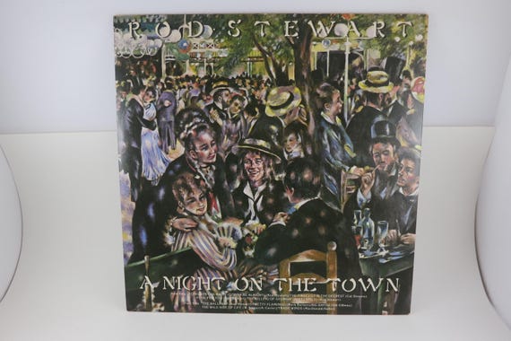 Vintage 1976 Rod Stewart Vinyl LP - A Night On The Town