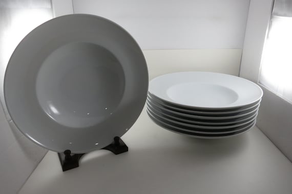 White 11 3/4 Inch Individual Pasta Bowls Bistro by Sur La Table Sold Individually