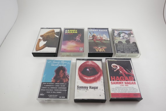 Vintage 1980's Sammy Hagar Cassette Tapes Three Lock Box Standing Hampton Sold Individually