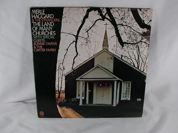 1971 Vinyl LP Record Merle Haggard The Land of Many Churches EX