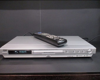 JVC XV-N44 DVD/Super vcd/vcd/cd player Silver Slimline with Upgraded Remote Works Perfect Free Shipping