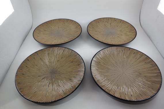 Vintage Joseph Abboud Stoneware Lunch Plates, Set of 4 (8.5 Inch)