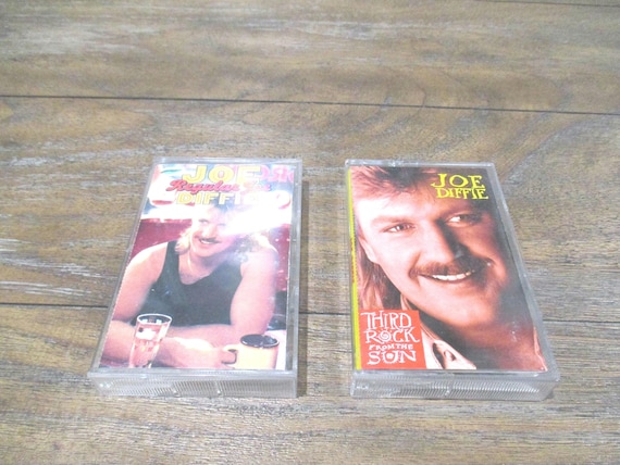 Vintage 1990's Joe Diffie Cassette Tapes Regular Joe Third Rock from the Sun Honky Tonk Attitude Sold Individually