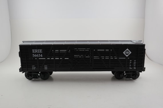 Vintage 2002 MTH Electric Trains Erie Stock Car 56634 30-7111 Excellent Condition 1:48 Scale In Original Box