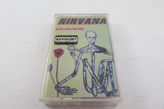 Vintage 1992 Cassette Tape Incesticide Nirvana Excellent Condition Original Pressing with Advisory Sticker