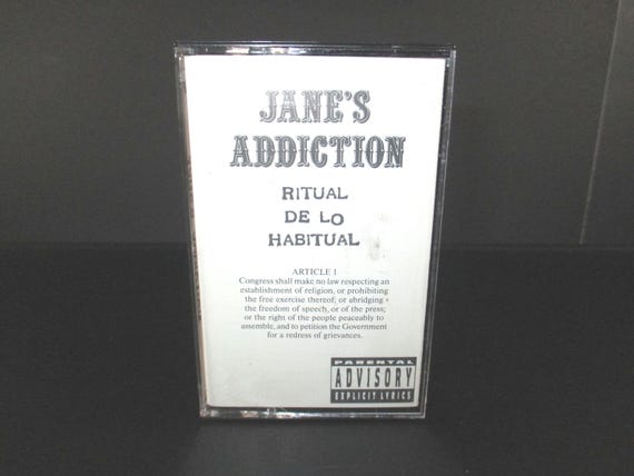 Vintage 1990 Cassette Tape Ritual De Lo Habitual Jane's Addiction Excellent Condition