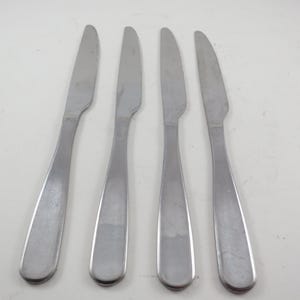 WMF German Flatware 1967 1987 Set of Four 9 Inch Knives Excellent Condition