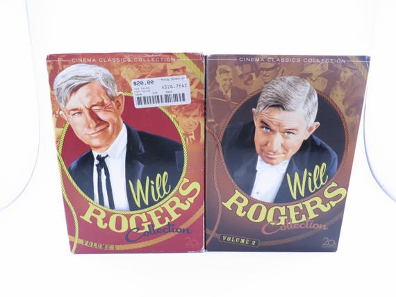 Will Rogers Collection DVD Box Sets Volume One and Two 8 Movies in Slipcases