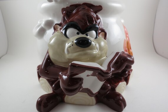 Vintage Bugs Bunny & Taz Cookie Jar - Looney Tunes Warner Brothers 1998
