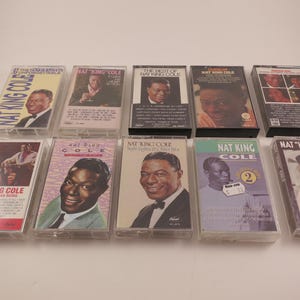 Vintage Nat King Cole Cassette Tapes - 1980s Music