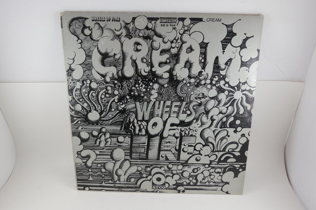 Vintage Cream Wheels of Fire Vinyl LP Record 1971 Two