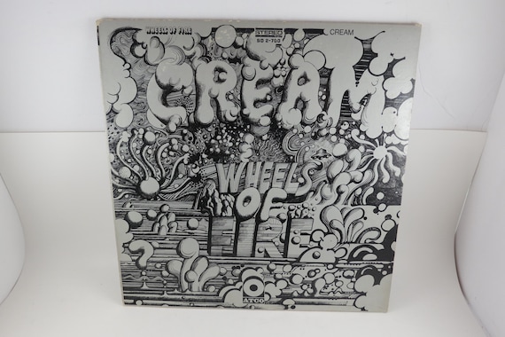 Vintage Cream Wheels of Fire Vinyl LP Record 1971 - Two Record Set