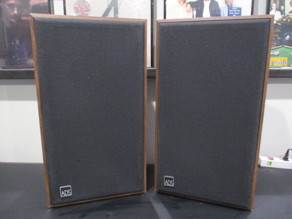 Pair of Vintage ADS Large Floor Stereo Speakers Model L420 High