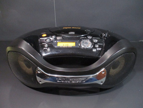 Vintage 2003 Emerson PD5800 Portable Boom Box Stereo System Turbo Works Perfect Good Sound Free Shipping