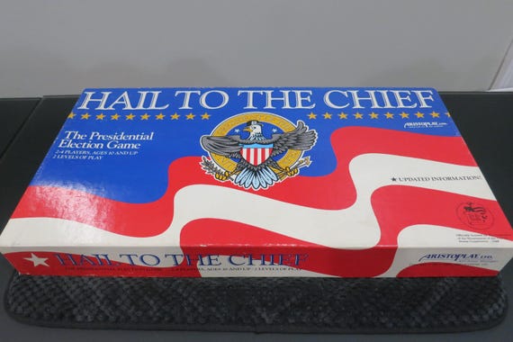 Vintage 1990 Aristoplay Board Game Hail to the Chief The Presidential Election Game 100% Complete