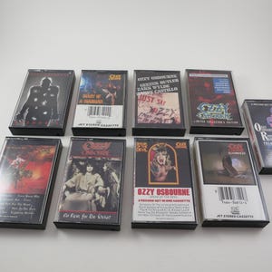 Vintage 1980s Ozzy Osbourne Cassette Tapes - Sold Individually