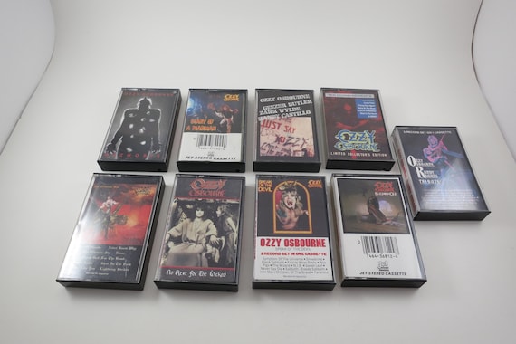 Vintage 1980's Ozzy Osbourne Cassette Tapes Bark at the Moon The Ultimate Sin Tribute Blizzard Of Ozz No More Tears More Sold Individually