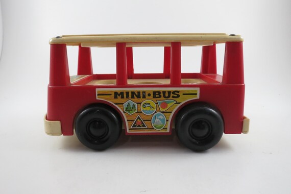 Vintage 1969 Fisher Price 141 Mini School Bus