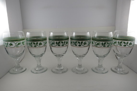 Vintage Pfaltzgraff French Quarter Pattern 16oz Iced Tea Glasses-Set of 6