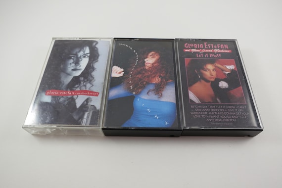 Vintage 1980's Gloria Estefan Miami Sound Machine Cassette Tapes Primitive Love Greatest Hits Cuts Both Ways Let It Loose Sold Individually