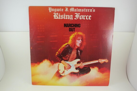 Vintage 1985 Vinyl LP Record Marching Out Yngwie J Malmsteen Heavy Metal Excellent Condition 71688