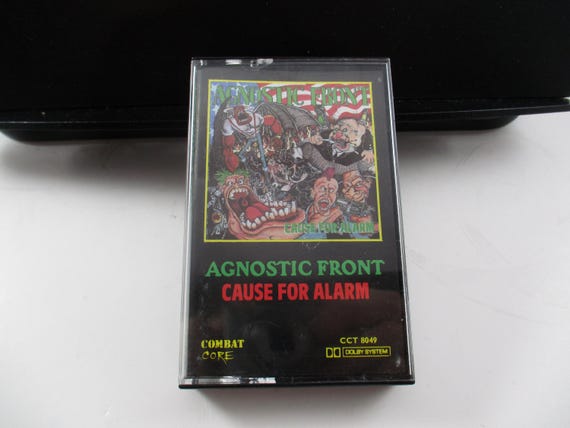 Vintage 1986 Cassette Tape Cause for Alarm Agnostic Front Rare
