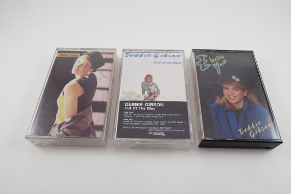 Vintage 1980's Debbie Gibson Cassette Tapes Excellent Condition Out of the Blue Electric Youth Anything Is Possible Sold Individually