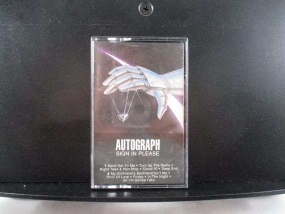 Vintage 1984 Cassette Tape Sign In Please Autograph