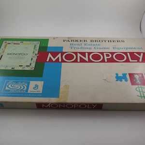 1961 Monopoly Board Game Parker Brothers 100% Complete Well Used Condition