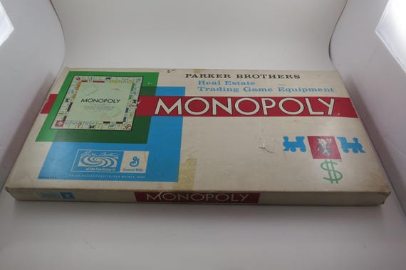 1961 Monopoly Board Game Parker Brothers 100% Complete Well Used Condition
